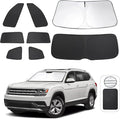 TINGLU Window Shades for Volkswagen VW Atlas 2018-2024 2025 Accessories Car by TINGLU