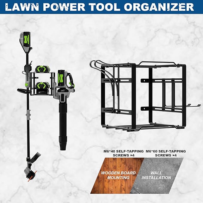 Pugala Universal Storage Rack for Leaf Blower, Weed Eater, and Power Tools – - Image 8