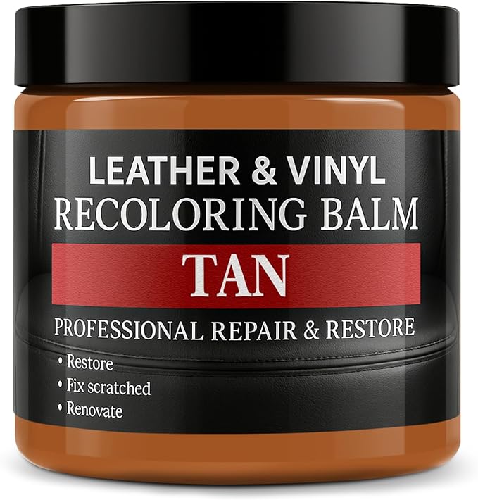 Leather Color Restorer, Recoloring Balm, Scratch Remover, Repair Kit by Laxmorph