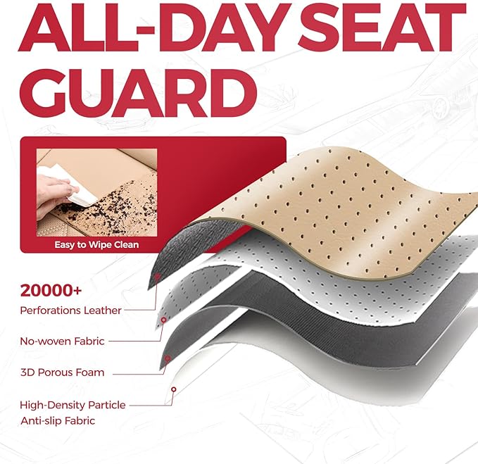 FREESOO Seat Covers for Honda CRV, Custom Fit Car Seat Covers for CRV LX EX - Image 4