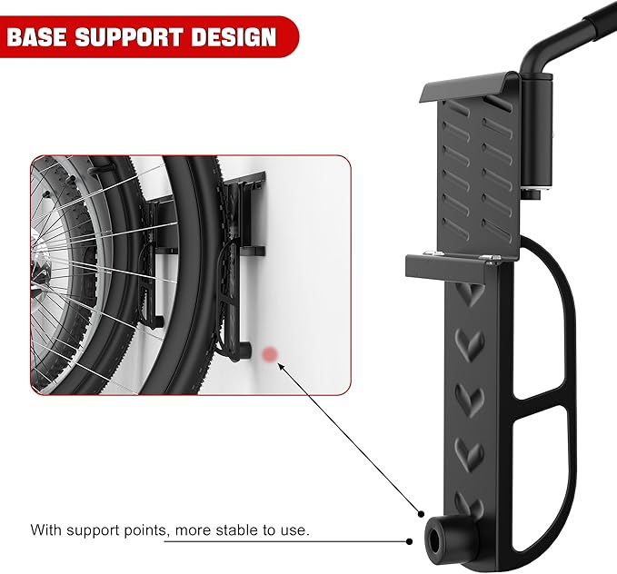 Ultrawall Swivel Bike Storage Rack, Adjustable Wall Mounted Bike Rack - Image 4