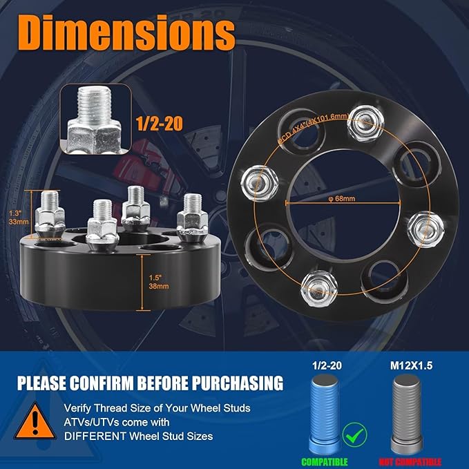 GAsupply 4x4 Wheel Spacers Fits - Image 2