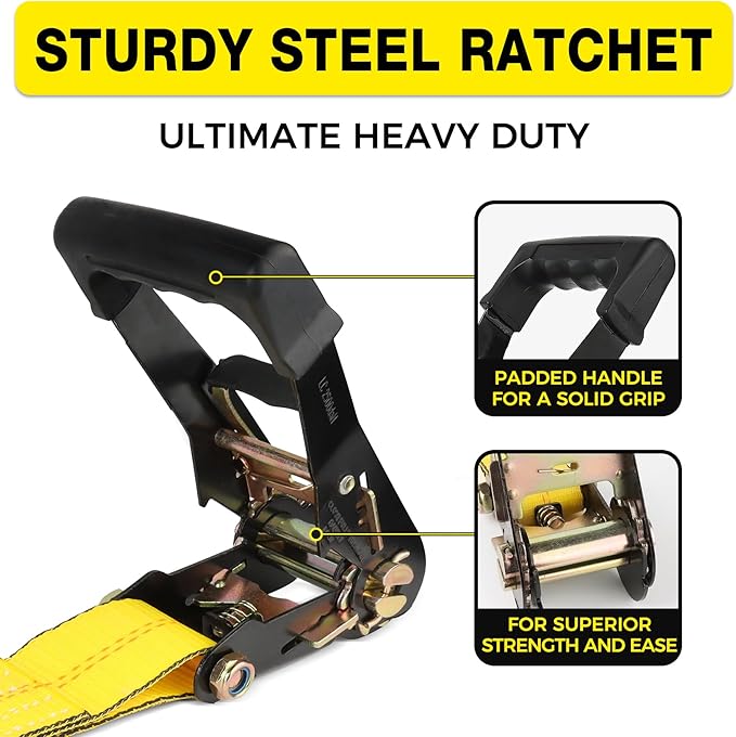 Car Tie Down Straps for Trailers 2inch x10ft - Image 3