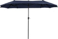 PHI VILLA 13ft Double-Sided Twin Outdoor Patio Umbrella Market Umbrella by PHIVILLAThepioneerofcomfortablehouseholdsupplies