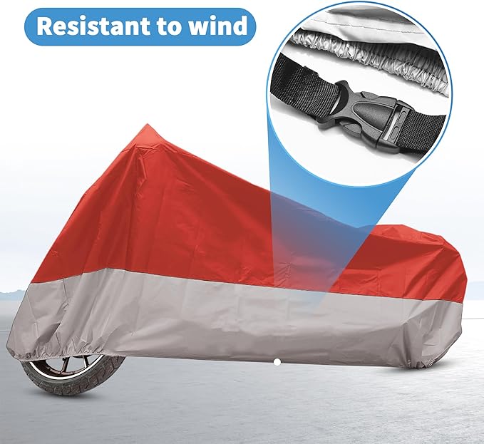 X AUTOHAUX Motorcycle Cover for Harley Davidson for Honda for Suzuki All Season - Image 5