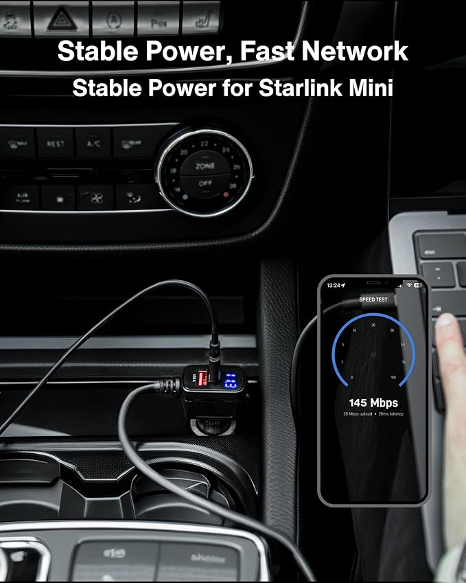 Car Charger Cable for Starlink Mini 10FT - Image 4