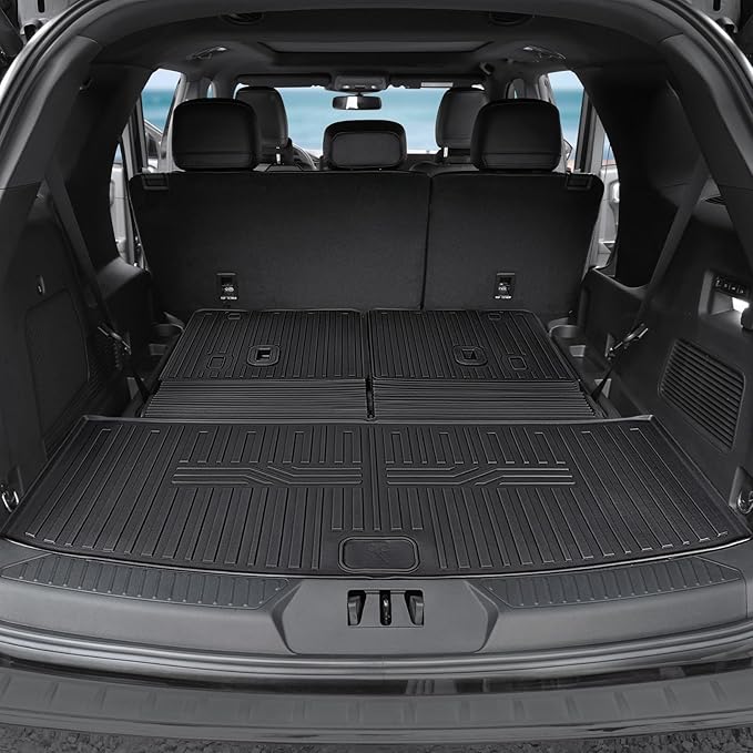 Floor Mats for 2020-2024 2025 Ford Explorer, All Weather TPE Floor Mat Cargo - Image 5