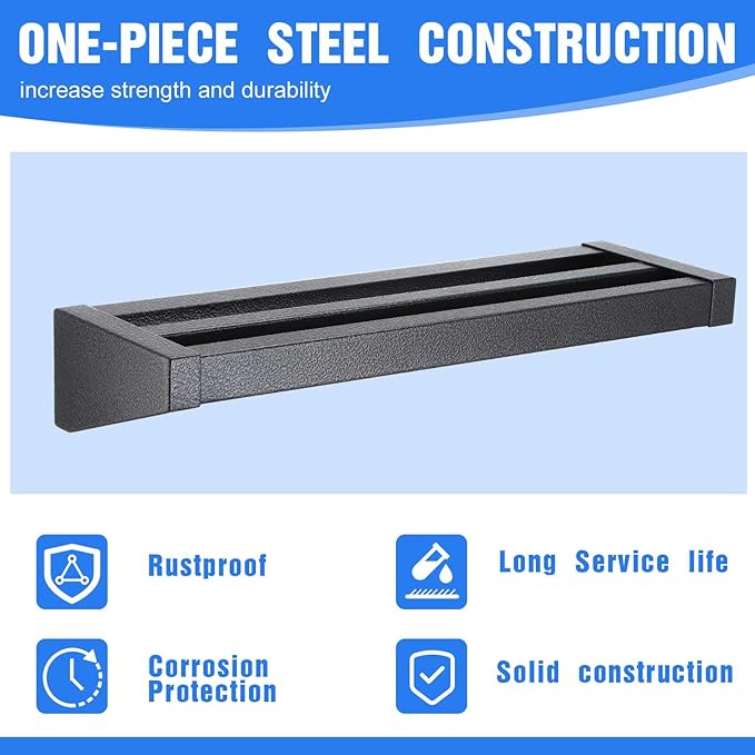 3 Pcs 16in Screwdriver Organizer Wall Mounted Metal Storage Set - Image 5
