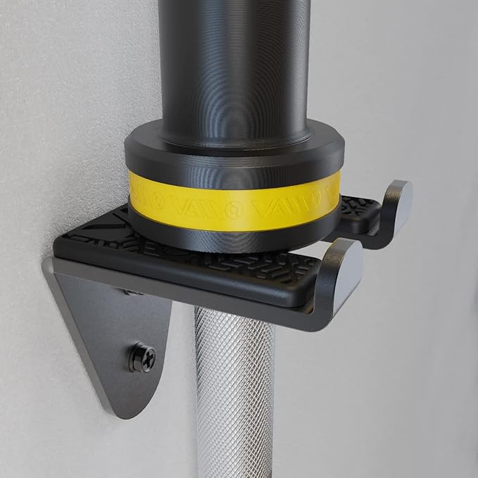 VAIIO Single Olympic Barbell Hanger, Garage Gym Bar Wall Rack, Vertical Barbell - Image 8