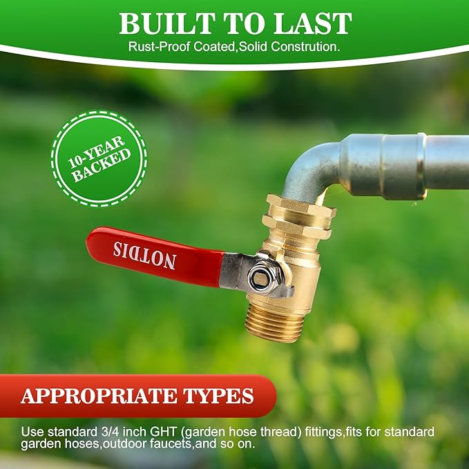 Brass Garden Hose Shut Off Valve - Image 5