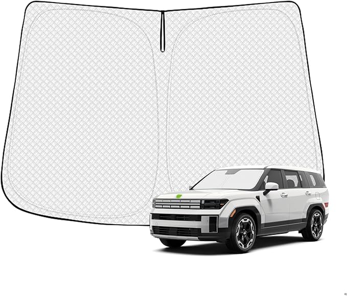 Windshield Sun Shade for 2024-2025 2026 Hyundai Santa Fe Accessories Thicken by Canvcle
