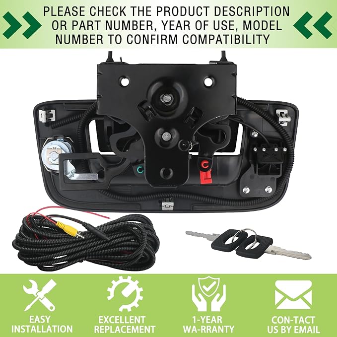 Backup Camera Tailgate Handle Rear View Camera Liftgate Latch Handle - Image 7