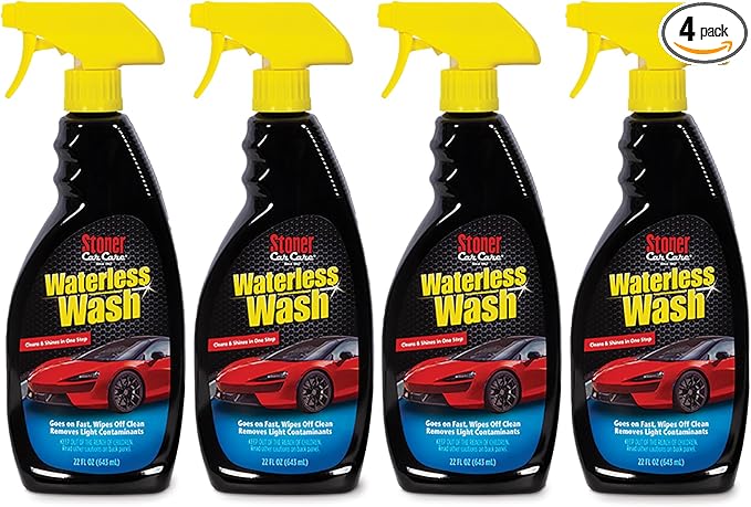 Stoner Car Care 92604-4PK Waterless Wash Car Detailing Spray – Safe, by StonerCarCare