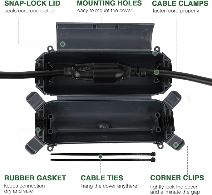 Flemoon Outdoor Extension Cord Safety Cover - Image 2