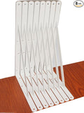 8 Pack L16 x H 10" White Heavy Duty Shelf Brackets by MHMYDZ