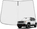Windshield Sun Shade for 2015-2025 Jeep Renegade Accessories Thicken 6-Layer by Canvcle