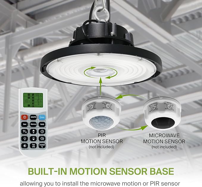 ASD LED High Bay UFO Light Fixture, Commercial Shop Lighting | Dimmable - Image 7