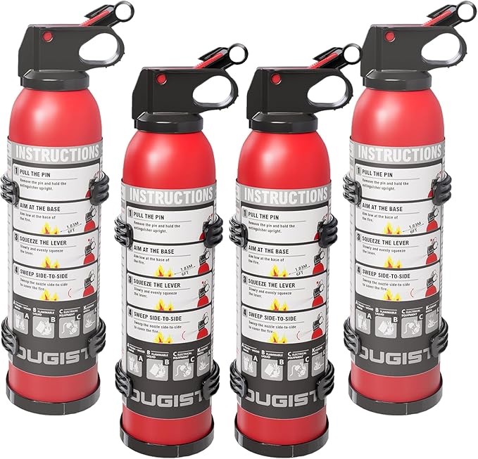 Dry Stop Fire Extinguisher for Home & Vehicle - 600g Dry Chemical Powder Fire by Ougist