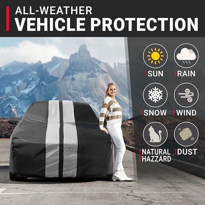 iCarCover Custom Car Cover for Pontiac G6 Waterproof All-Weather Rain Snow UV - Image 2