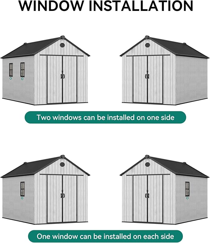 YITAHOME 8x10 FT Outdoor Storage Shed - Image 9