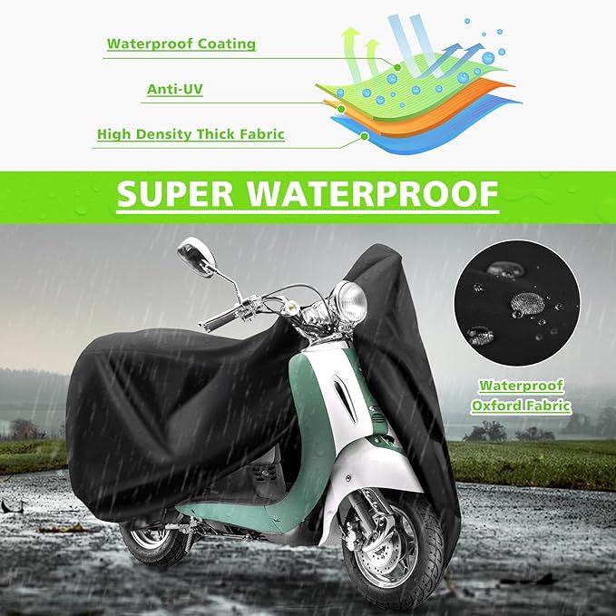 COVERVIN Scooter Waterproof Cover Outdoor, Moped Cover & Vespa Cover - Image 4