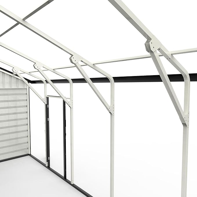 23 x 22 Metal Shed, Metal Garage Building - Image 5
