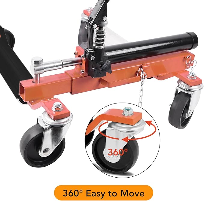 2 Pcs Car Wheel Dolly with Hydraulic Tire Jack, 1500LBS Capacity Trailer Dolly - Image 4