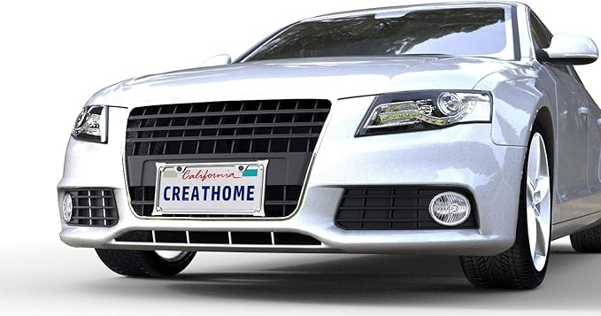Creathome 3D Chrome License Plate Frames, Pure Zinc Alloy Metal - Image 6