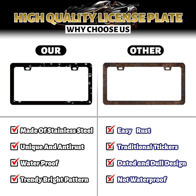 Watercolor Koala License Plate Frame Colorful Animal License Plate Holder Funny - Image 3