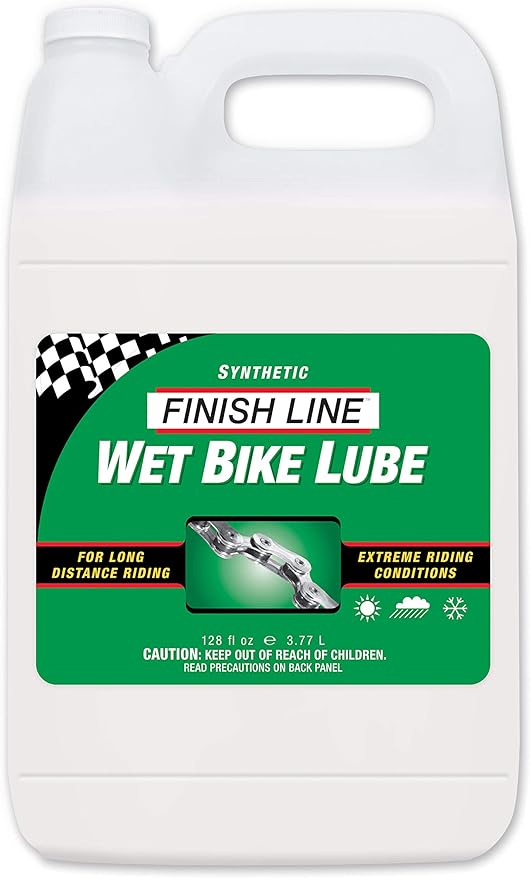 Finish Line WET Bicycle Chain Lube 1 Gallon Jug by FinishLine