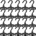 DIYMAG Black Magnetic Hooks, 118 LB Heavy Duty Strong Magnet by DIYMAG
