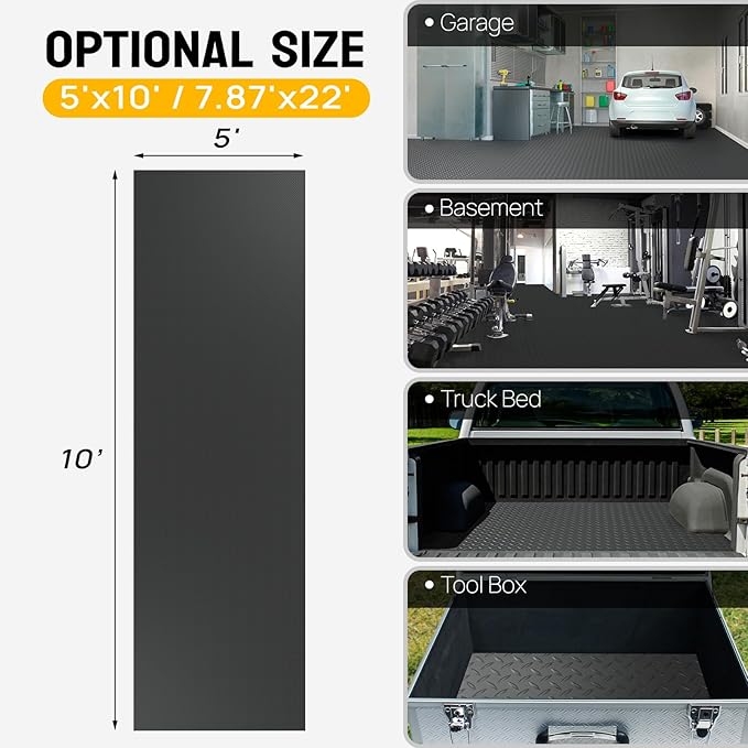 Bonnlo 5x10 FT Garage Floor Mat - Image 3
