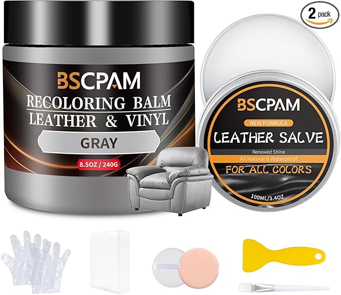 Gray Leather Recoloring Balm by BSCPAM