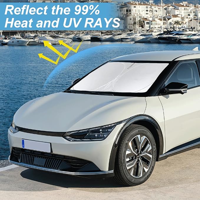Custom Fit Kia EV6 Windshield Sunshade - Image 2