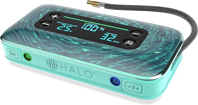 HALO Bolt Air+ 1750 Portable Car Battery Jump Starter | 130 PSI Air Compressor - Image 2