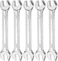 HARFINGTON 5pcs Double Open End Wrench 7mm x 8mm Metric 15 Degree Offset Angle by HARFINGTON