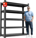 Garage Shelving, Storage Shelves, Adjustable 5 Tier Metal Heavy Duty Racks by OLLRRACT