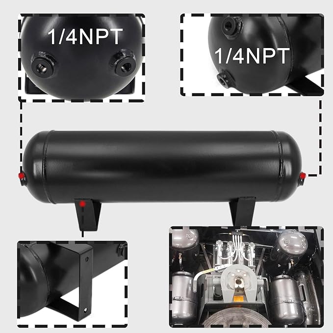 4 Gallon Air Tank for Suspension/Air Ride/Bag/Car Train Truck Horn 15 Liter - Image 3
