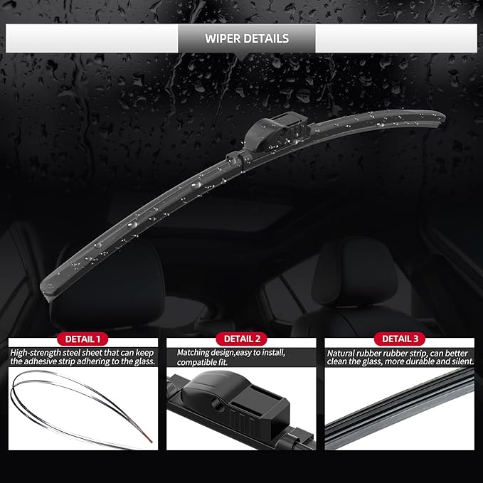 Front Windshield Wipers, 2-Piece Set - Image 4