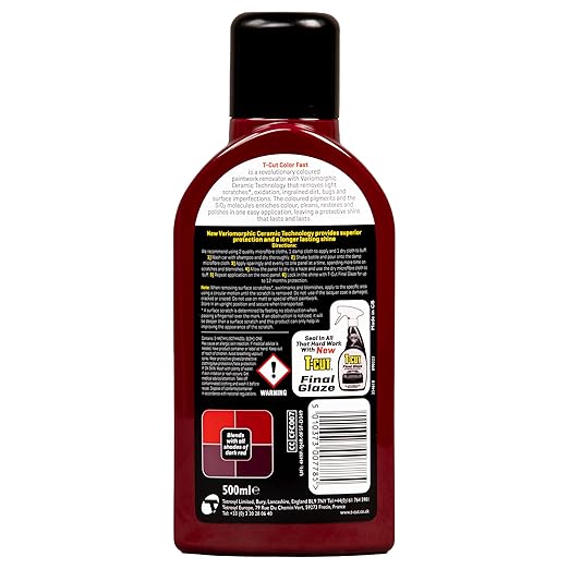 T-Cut Dark Red Scratch Remover Color Fast Paintwork Restorer Car Polish - Image 2