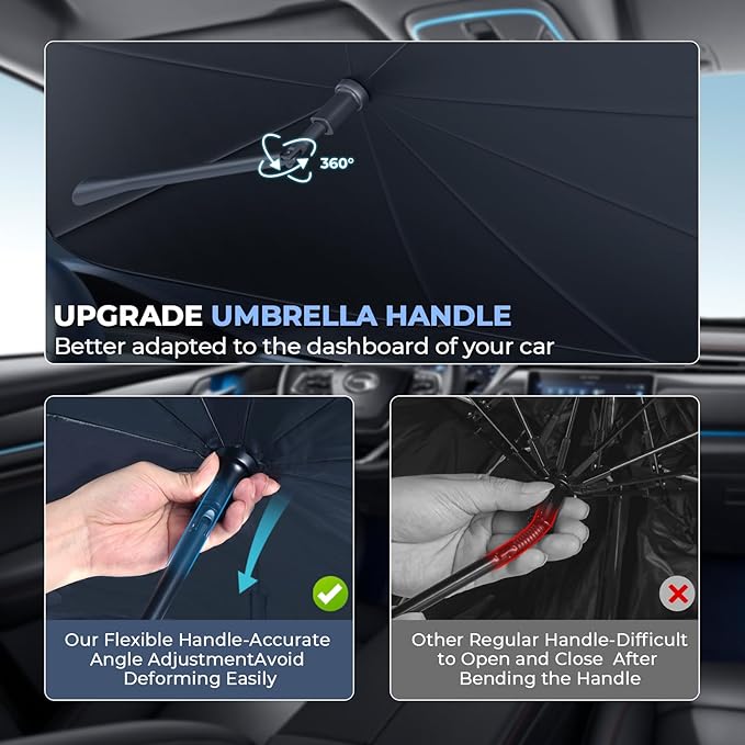 Windshield Sun Shade Umbrella for 2020-2025 Lincoln Corsair Accessories: Custom - Image 6