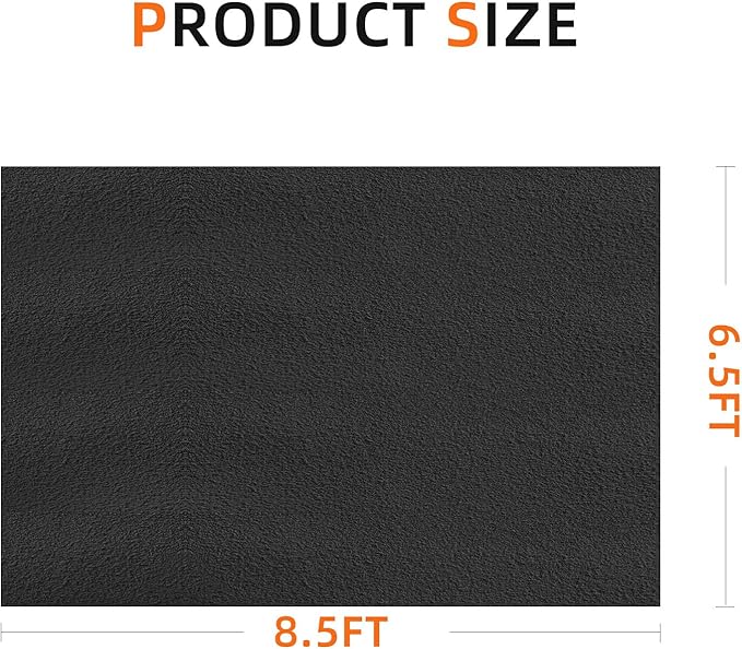 Garage mats for Floor, 8.5 x 6.6 Ft, Garage Floor mats for Under car, Oil Spill - Image 2
