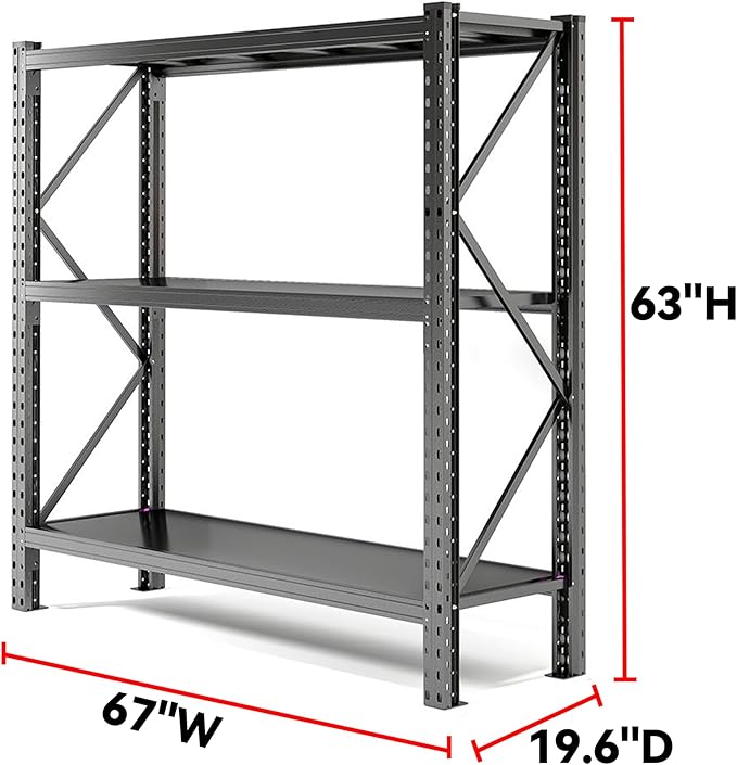 Heavy Duty 5-Tier Metal Shelving Unit - Image 3
