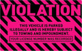 easykart labels 50 Parking Violation Stickers, 5 x 8 inch “Violation by EasykartLabels