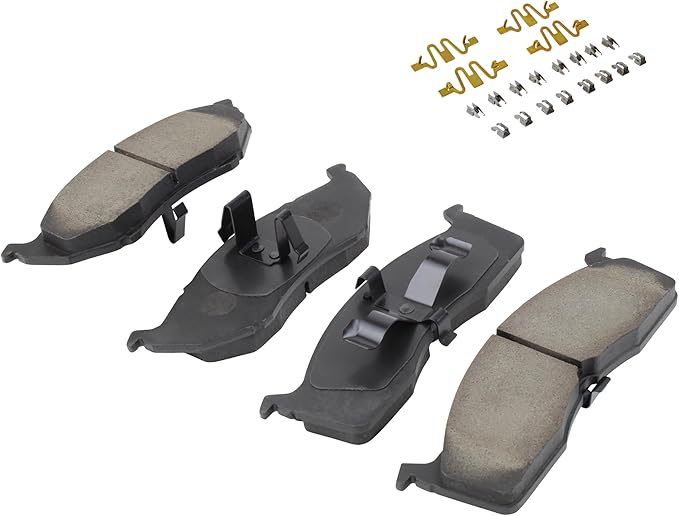 Premium Semi-Metallic Front Brake Pads Compatible - Image 2