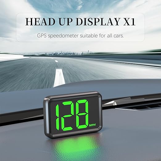 GPS Digital Speed Meter with MPH, Car Head Up Display - Image 2
