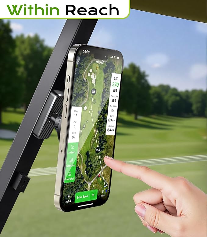 Magnetic Golf Cart Phone Holder Compatible - Image 2