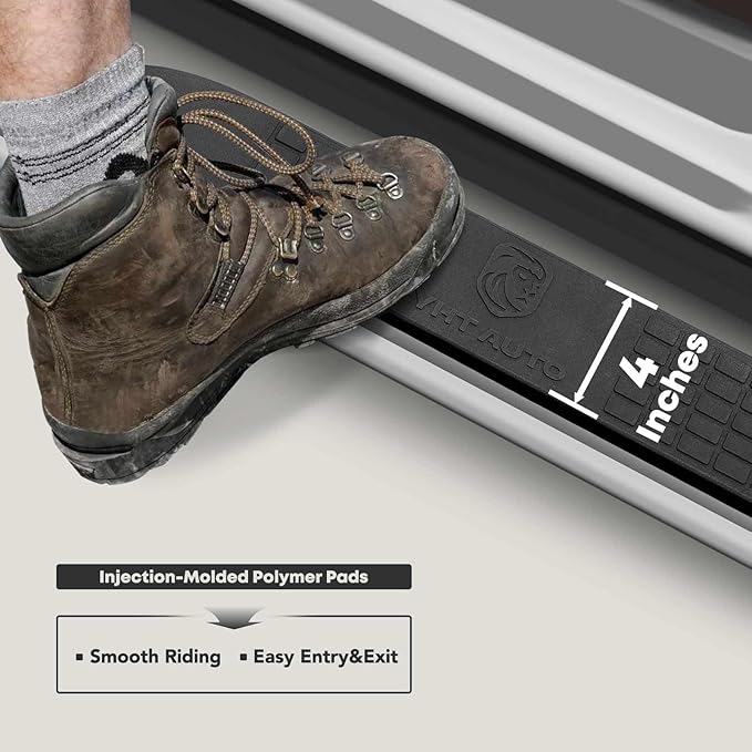 YHTAUTO 4 Inch Running Boards Side Step Bars Fit - Image 3