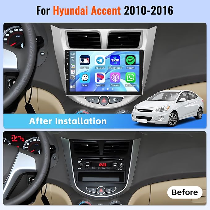 Android 15 Car Stereo for Hyundai Accent 2010-2016 - Image 2