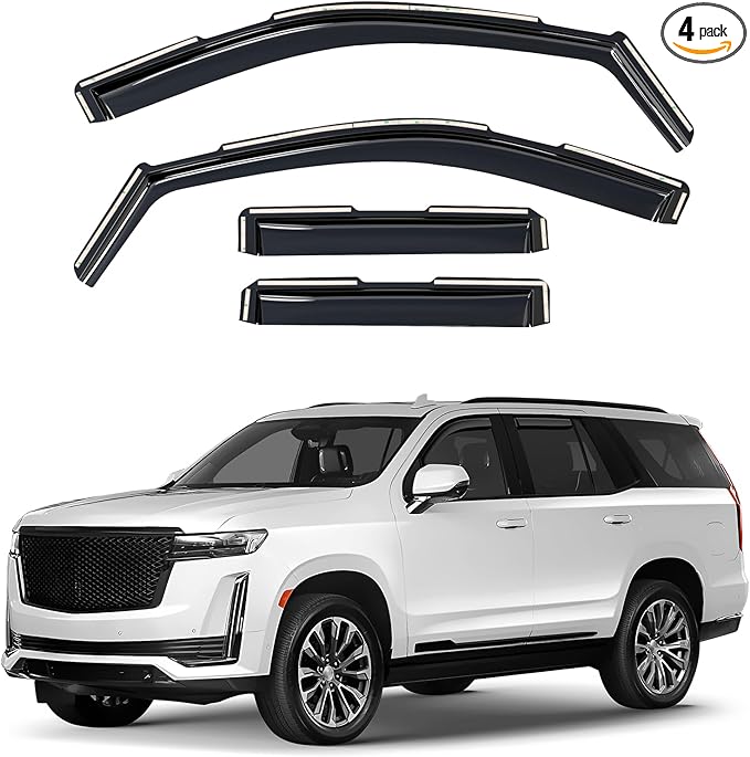 Window Deflectors Smoke Tinted in-Channel Side Window Vent Visor Deflectors by Unknown